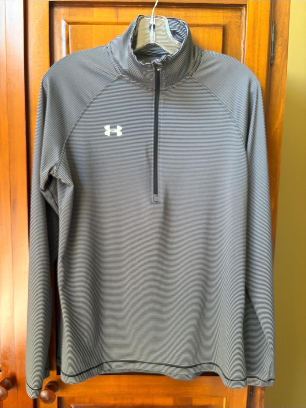 Black/Grey Ladies Under Armour Half-Zip Performance Top